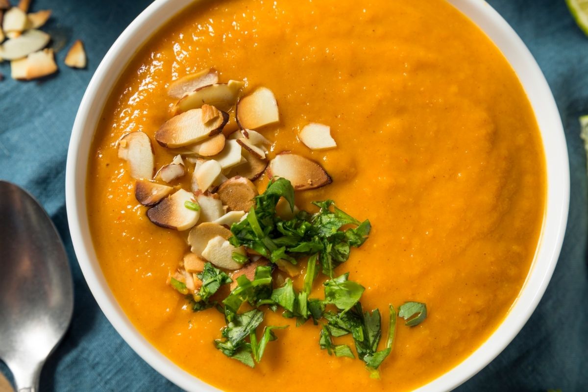 Masala Sweet Potato Soup (Gluten Free And Dairy Free) - vegan and gluten free sweet potato masala recipes
