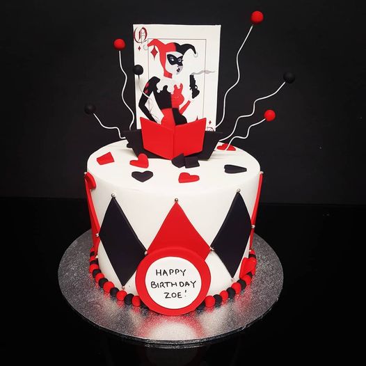 Harley Quinn birthday cake