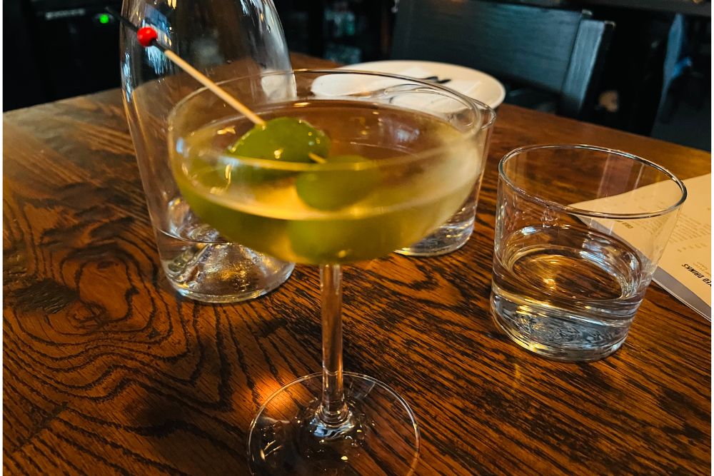 Embla Wine Bar - Dirty Martini Cocktail