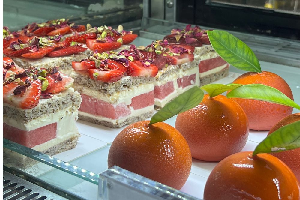Linger Cafe - Oranges & Watermelon Cake - best cafes in Melbourne

