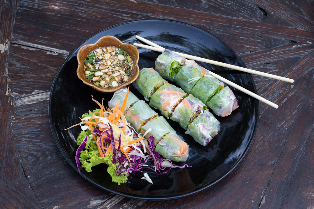 Fresh Vegetarian Spring roll - best vegetarian restaurants in Sydney
