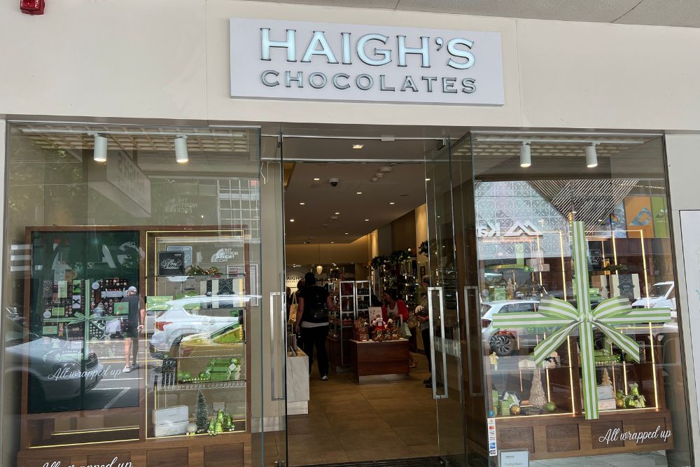 Haigh's Chocolates - Melbourne CBD - Sydney's best chocolate shops

