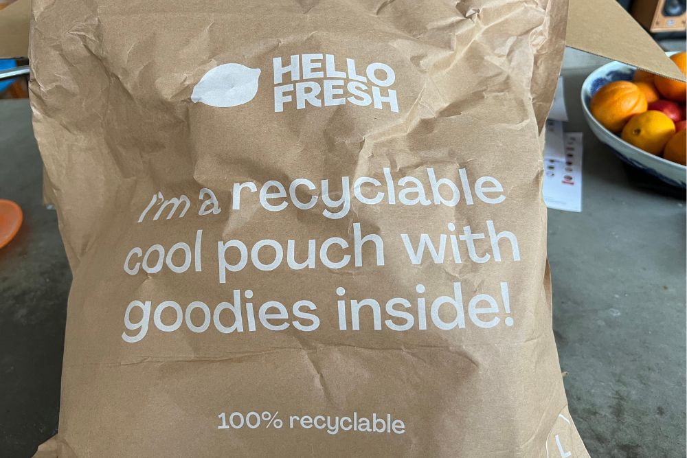 Hello Fresh recyclable bag
