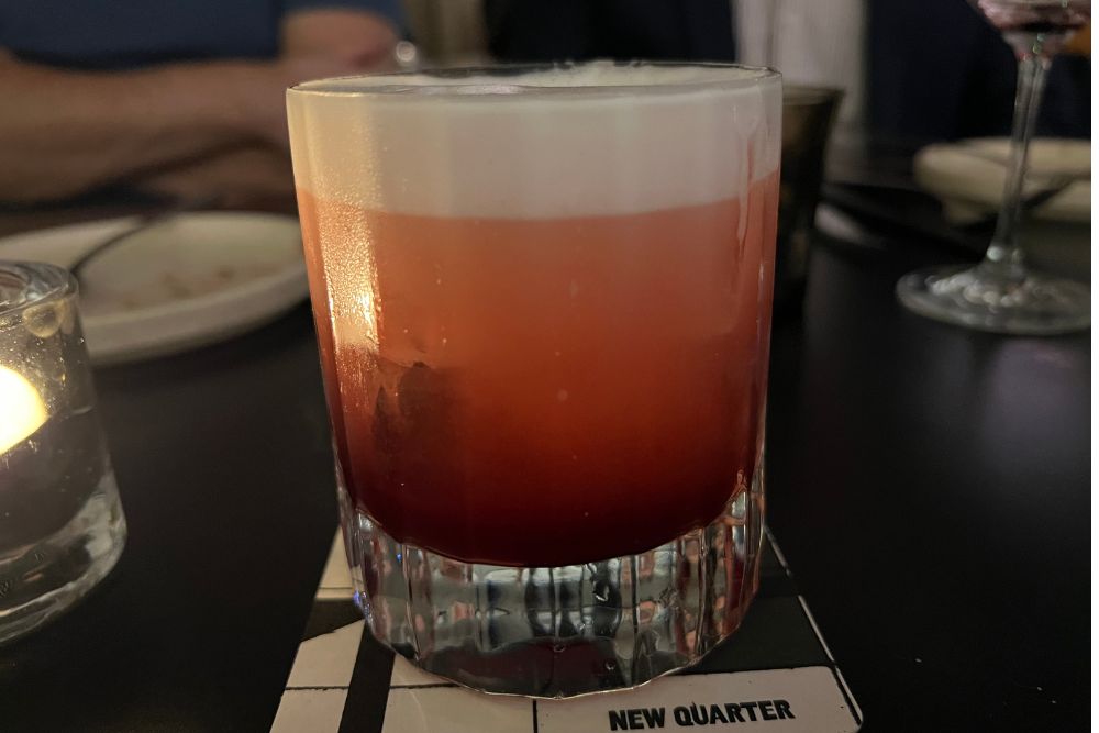 New Quarter - Spiced Pomegranate Sour Cocktail

