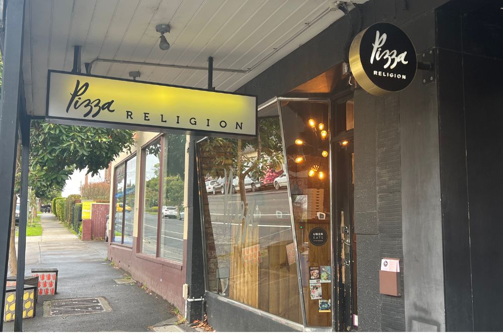 Pizza Religion - exterior. Best Pizza Places in Melbourne
