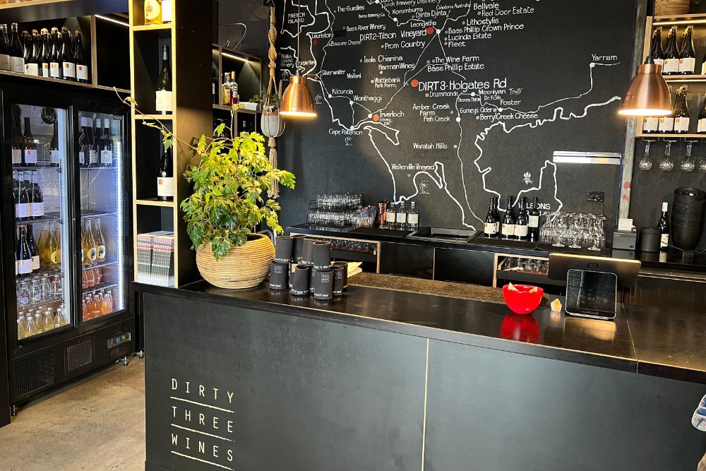 Dirty Three Wines - Chalkboard & Bar. Best restaurants in Inverloch
