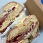 Hank's Cafe & Bagelry - Pastrami and Logo Box