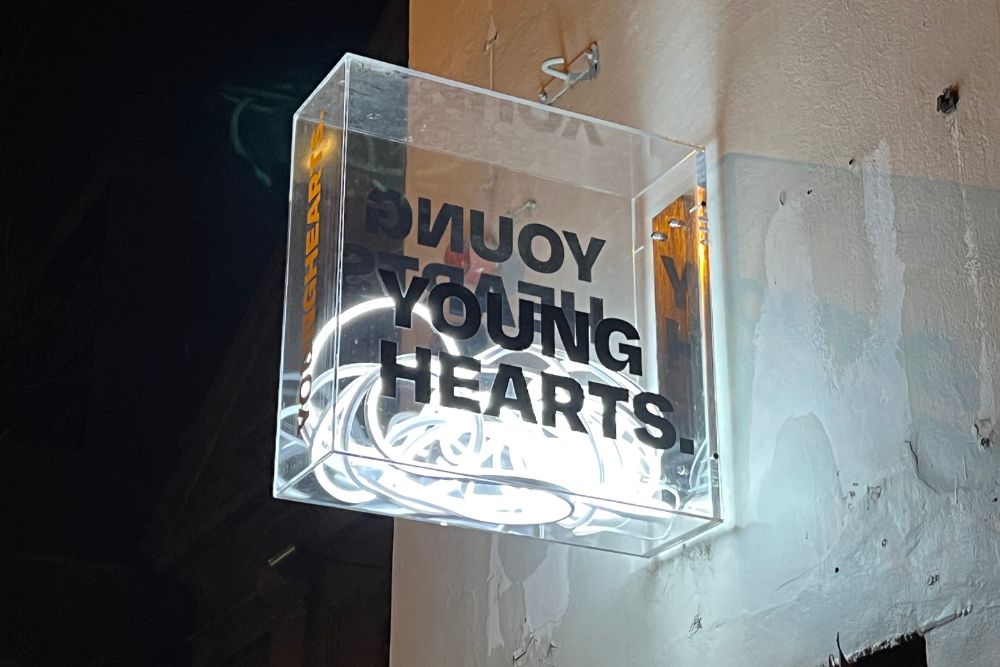 Young Hearts Bar - Sign

