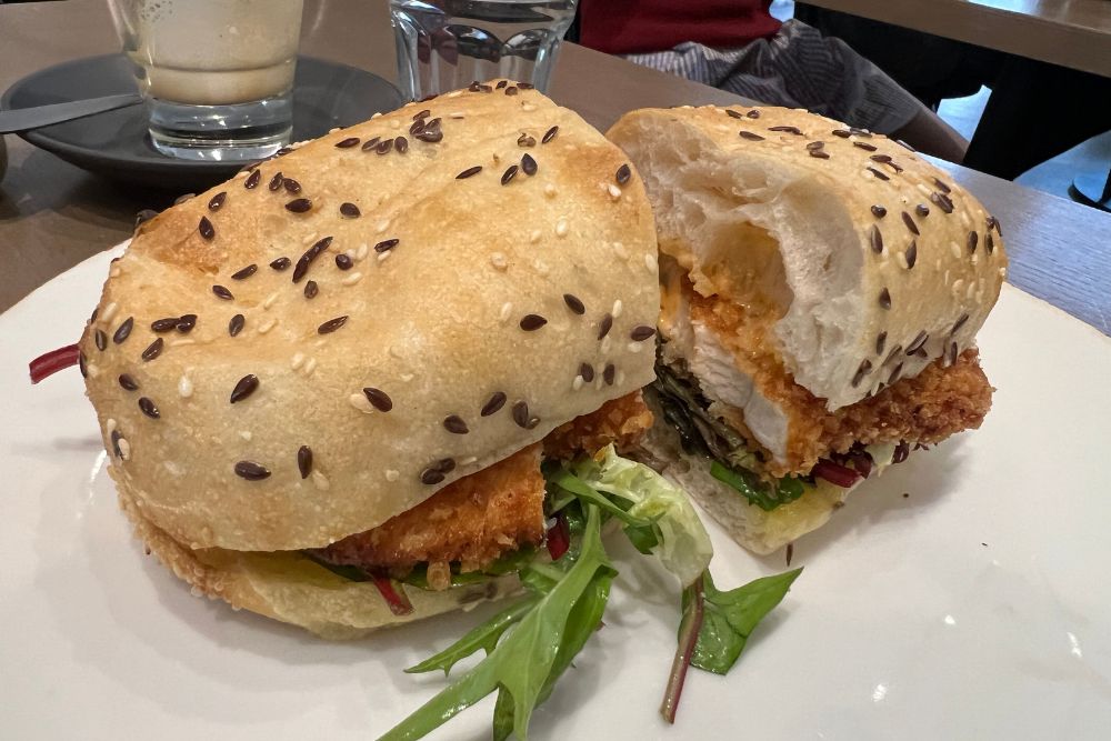 Porgies Cafe - Chicken Schnitzel Sandwich
