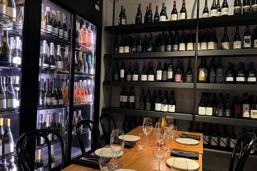 Wine Racks - Corner Table - Lord Lygon - Best Wine bars in Melbourne