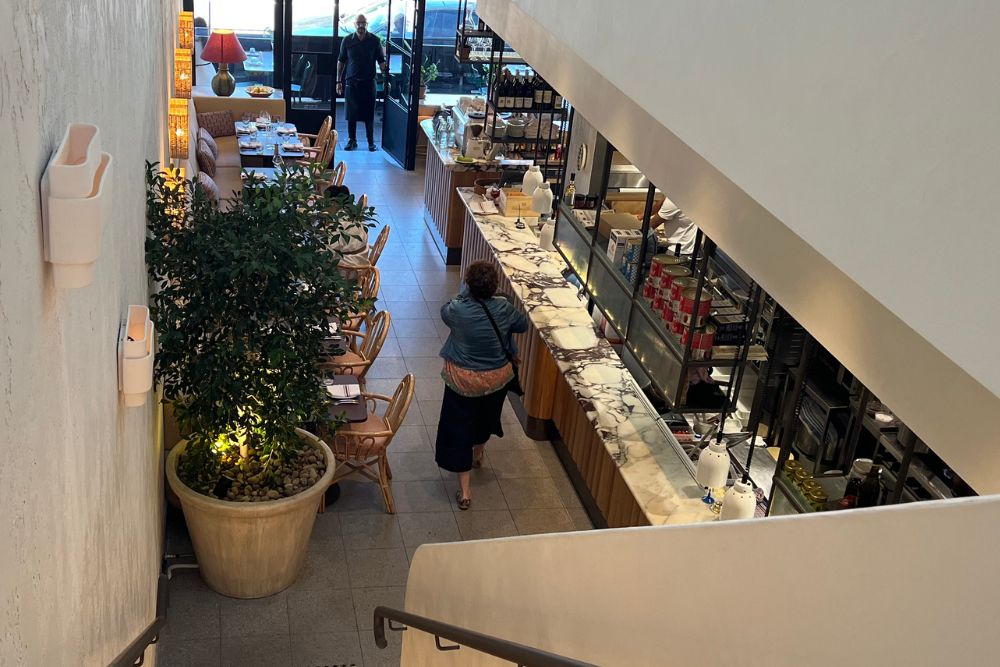 Grazia Restaurant - Looking downstairs