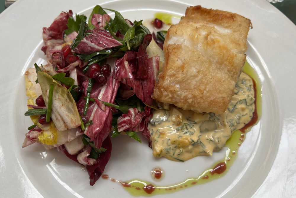 Grazia Restaurant - Fish of the Day - Rockling & Salad